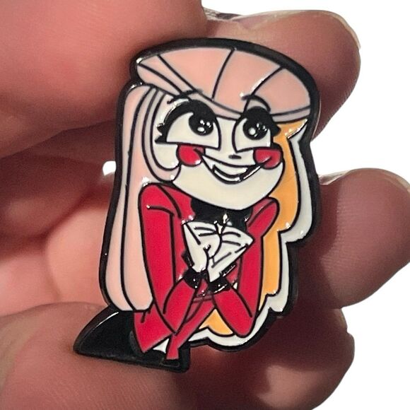Hazbin Hotel Charlie Hopeful Eyes Enamel Pin - Picture 4 of 7